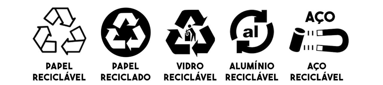 dangle leste elucidação simbolos lixo reciclavel sozinho fundação